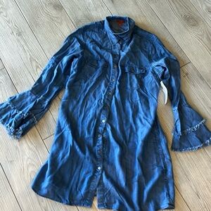 Cute denim look dress